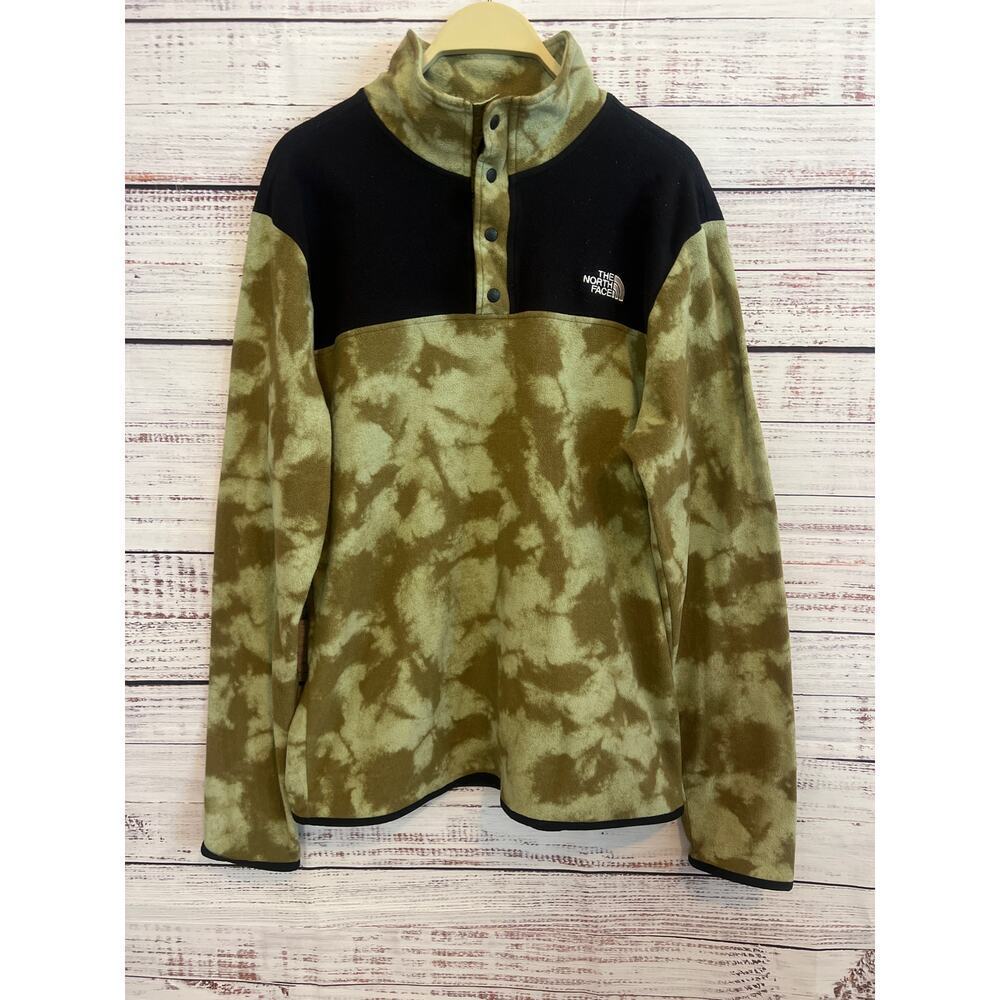 The North Face Men's Printed TKA Glacier Snap-Neck Fleece Pullover Size Large
